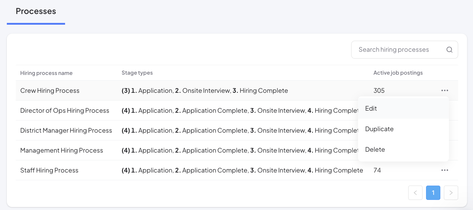 Integration setup screenshot