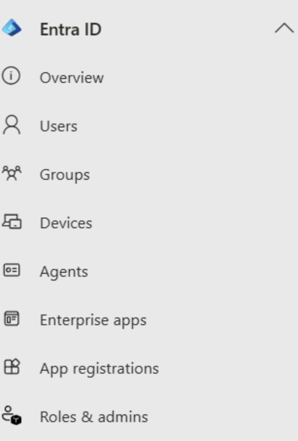 Microsoft Entra ID showing Consent and permissions in the left navigation